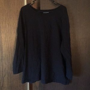 Simple long sleeve cotton tee